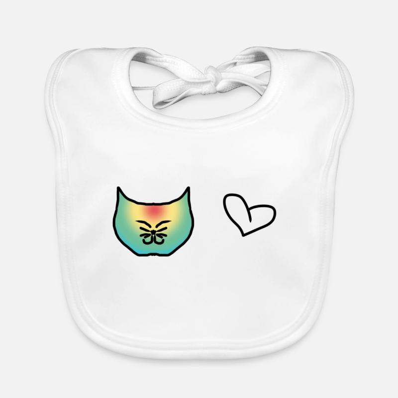 cat Organic Baby Bibs