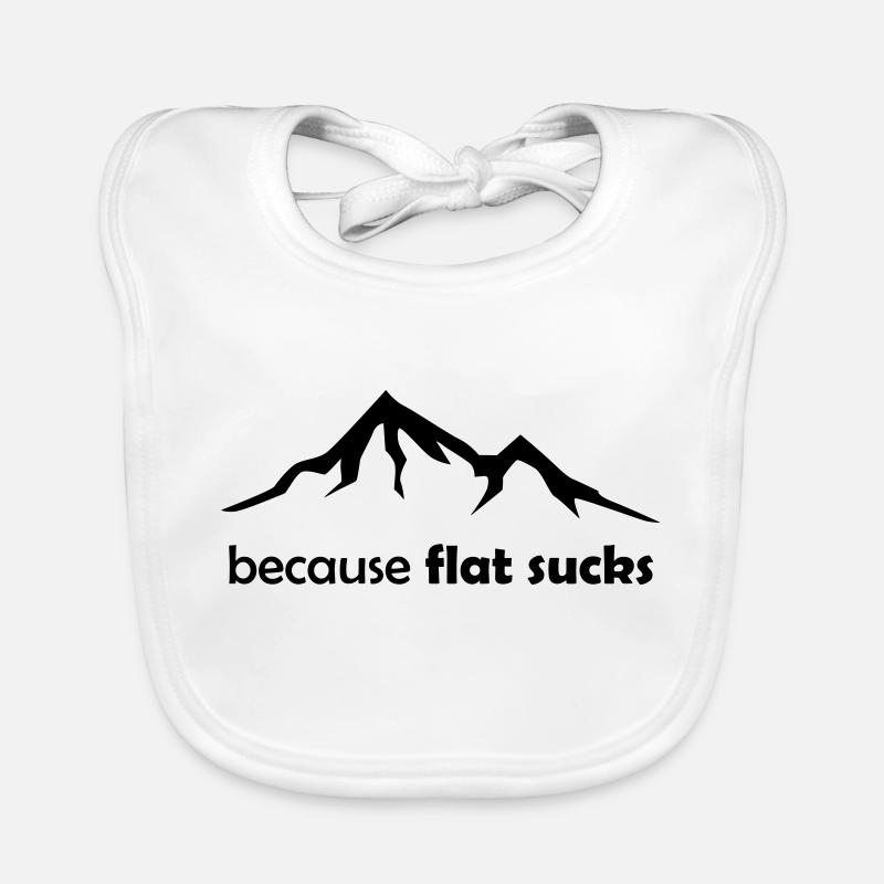 Parce que le flatland est ennuyeux Bavoir bio Bébé