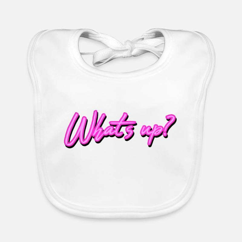 Quoi de neuf 9 quoi de neuf idée de cadeau question - Bavoir bio Bébé - blanc