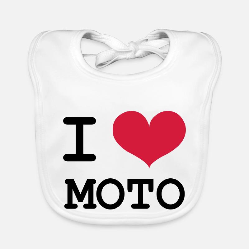 Ich liebe Motorräder! Baby Bio-Lätzchen
