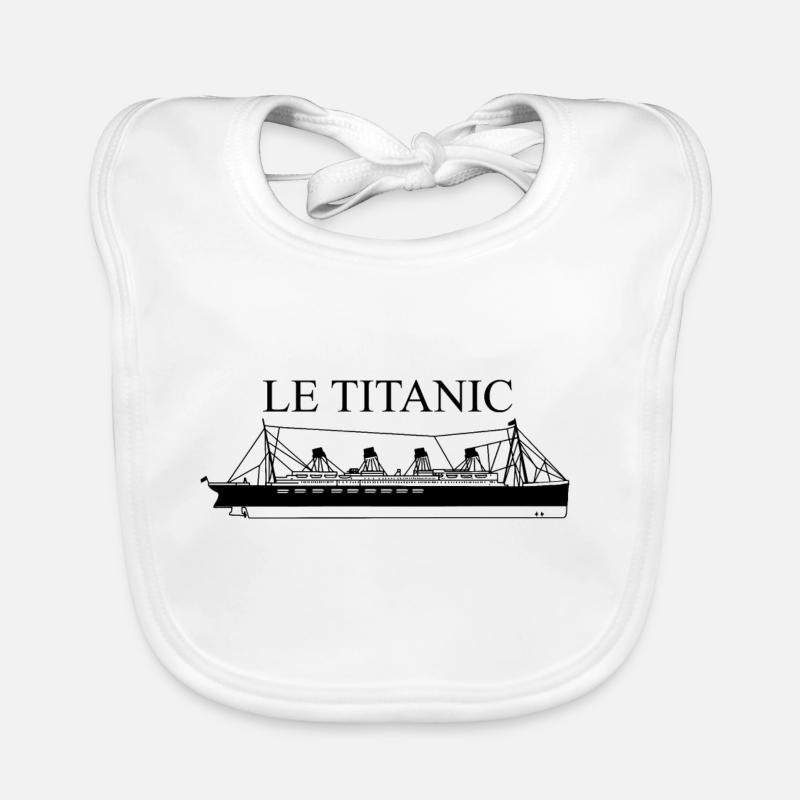 ship titanic Organic Baby Bibs