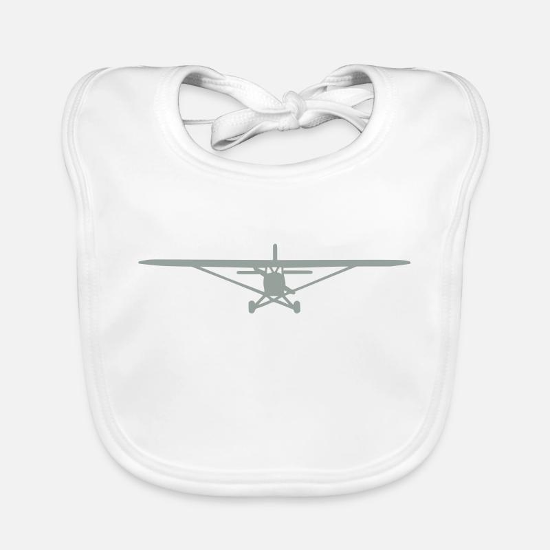 Cessna 152 - Baby Bio-Lätzchen - Weiß