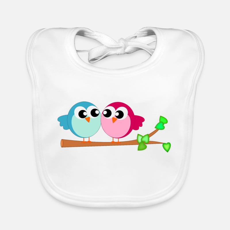 Petits petits oiseaux Bavoir bio Bébé