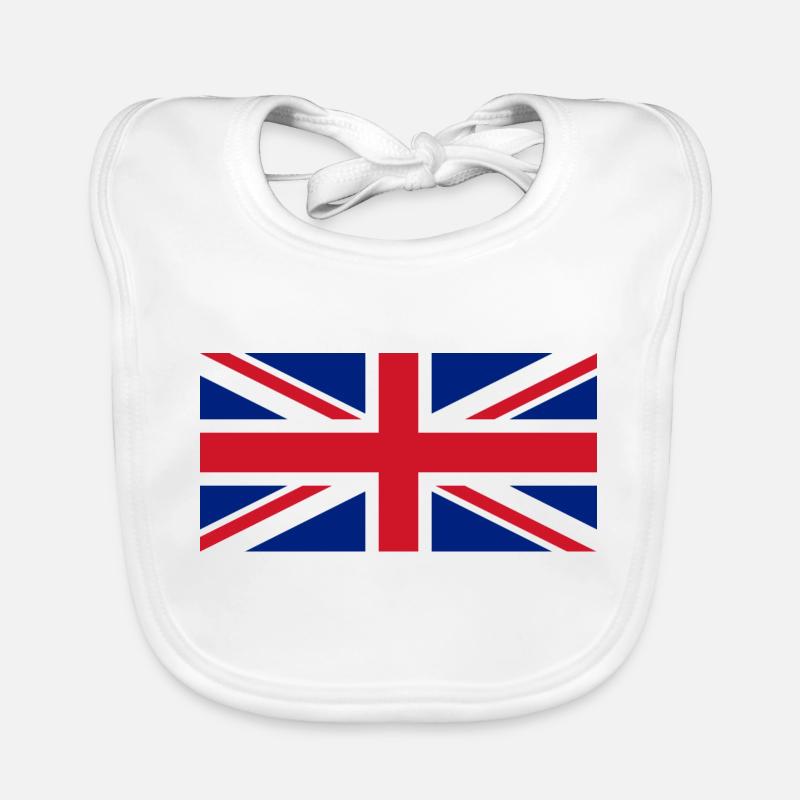 Drapeau du royaume uni Bavoir bio Bébé