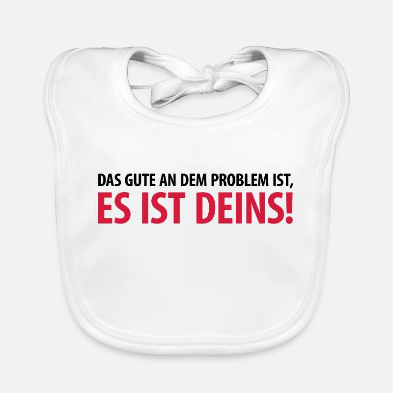Gut, das Problem ist Deins Aufgabe Herausforderung Baby Bio-Lätzchen