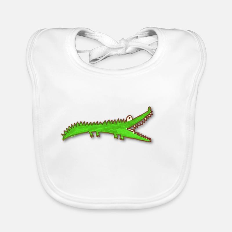 crocodile Organic Baby Bibs