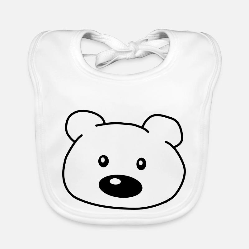 Bear Head Bavoir bio Bébé