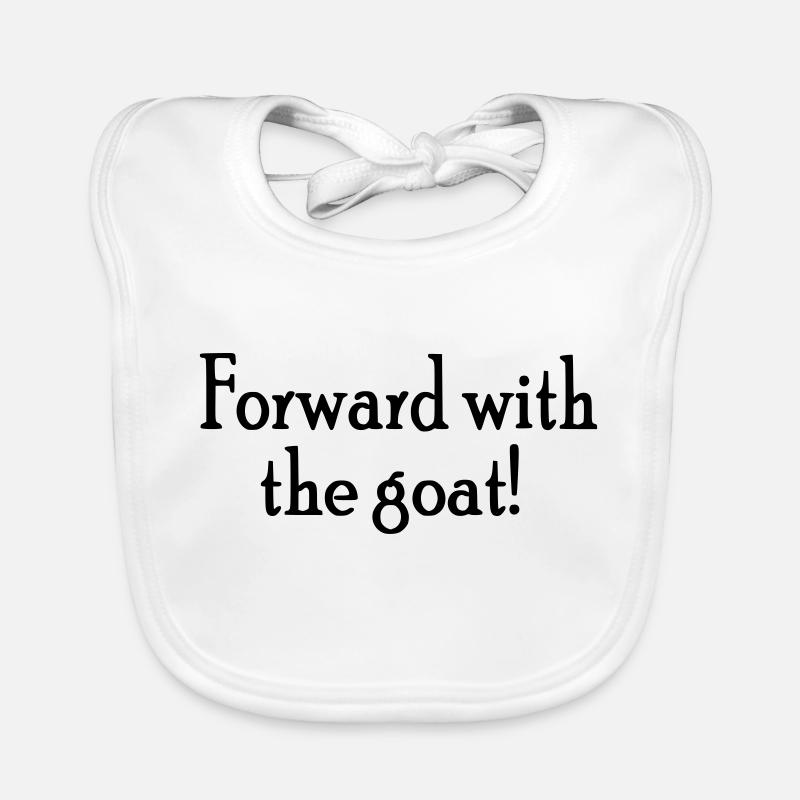 Forward with the goat Organic Baby Bibs