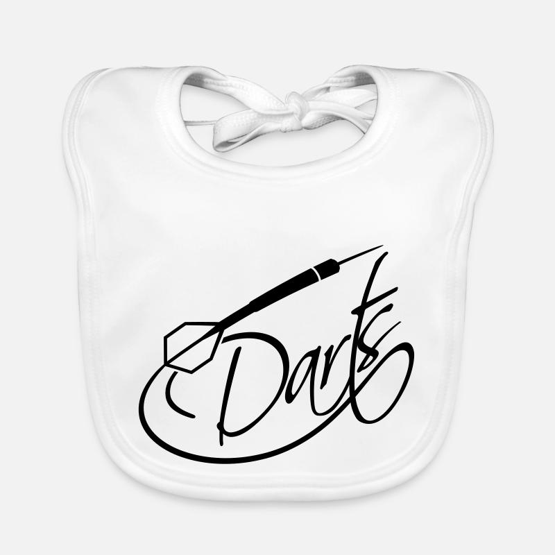 Darts Logo-Design Baby Bio-Lätzchen