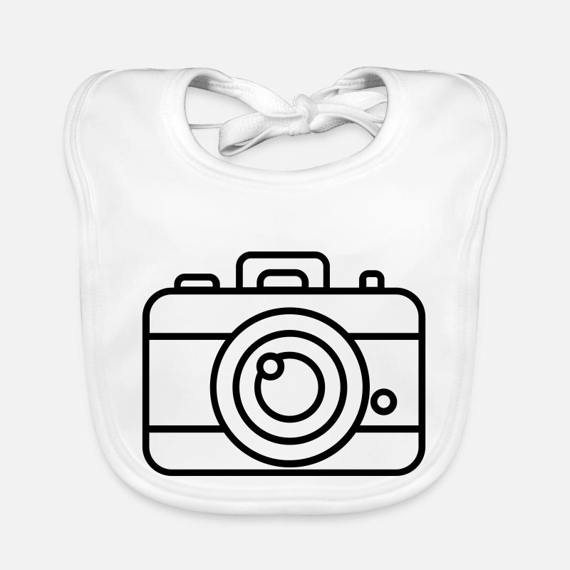 Camera Organic Baby Bibs
