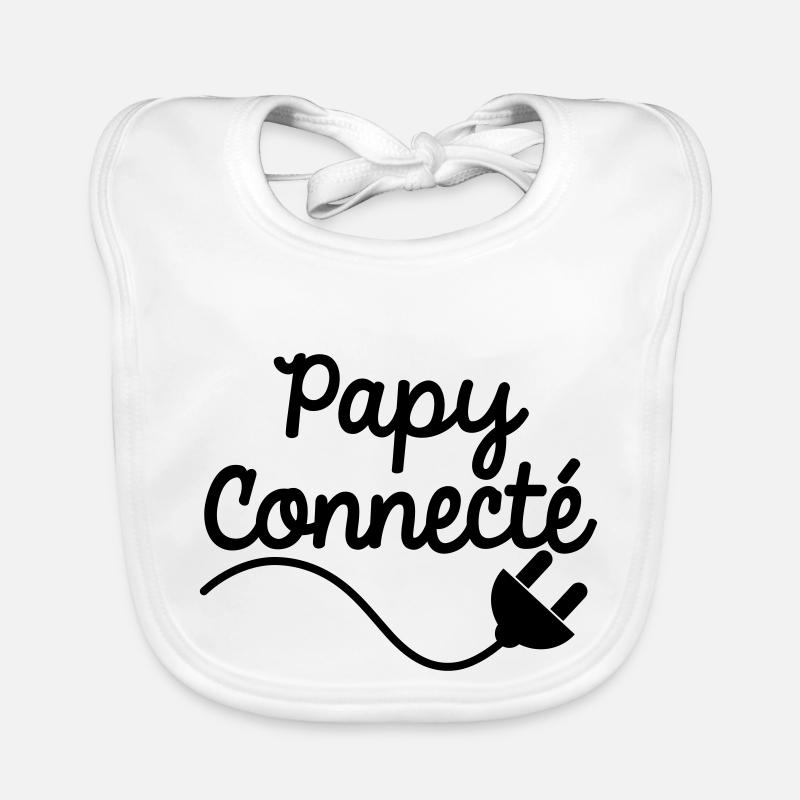 papy connecté Bavoir bio Bébé