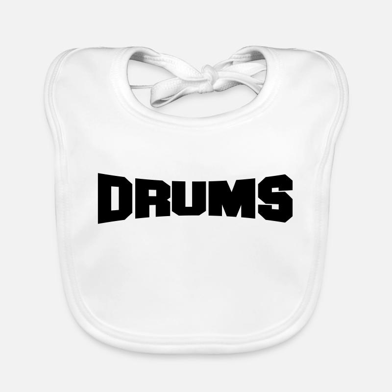 drums Organic Baby Bibs