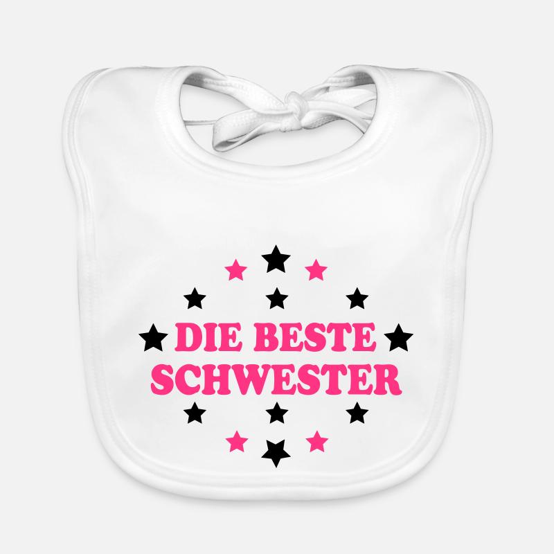 Die beste schwester Bavoir bio Bébé