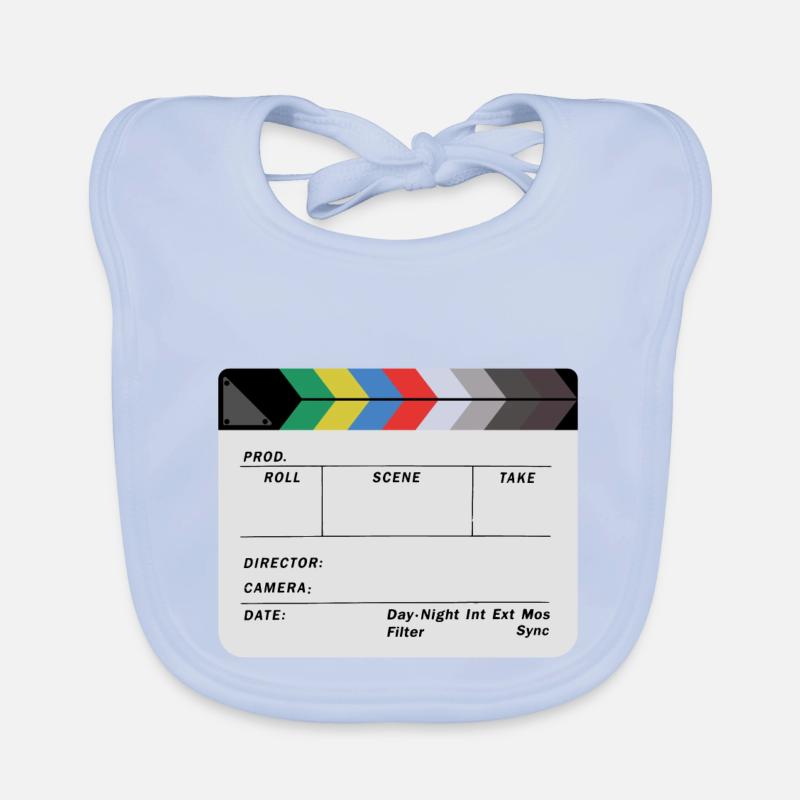 Clapperboard design blank Organic Baby Bibs