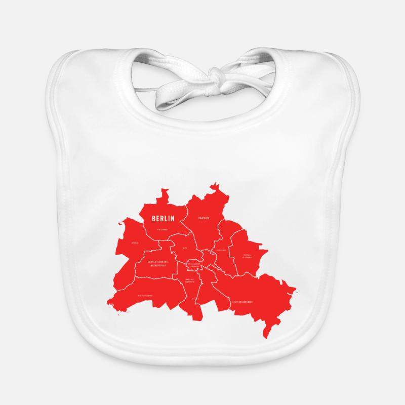 Berlin map Organic Baby Bibs