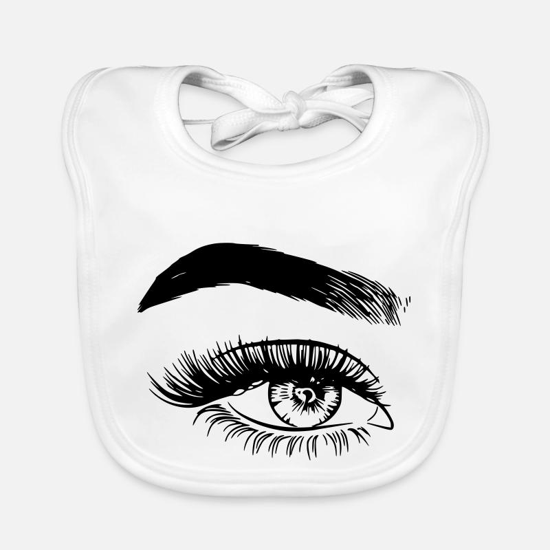 Idée cadeau œil gauche Bavoir bio Bébé