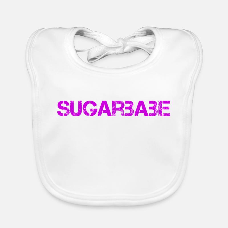 Sugarbabe design - Baby Bio-Lätzchen - Weiß