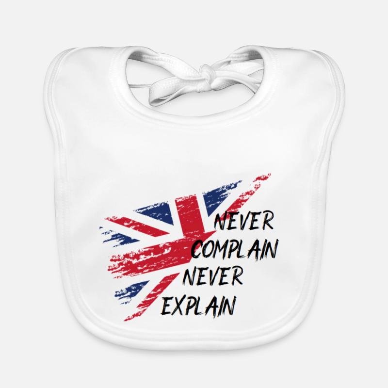 flag british Bavoir bio Bébé
