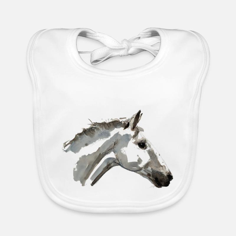 Cheval espagnol Bavoir bio Bébé
