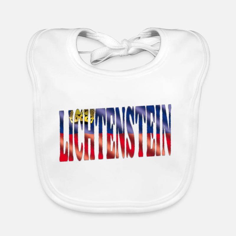 Lichtenstein - Bavoir bio Bébé - blanc
