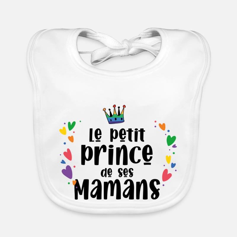 Le prince de ses mamans Bavoir bio Bébé