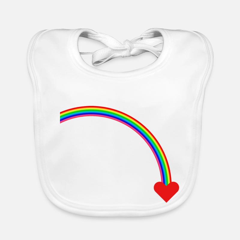 Arc-en-ciel Bavoir bio Bébé