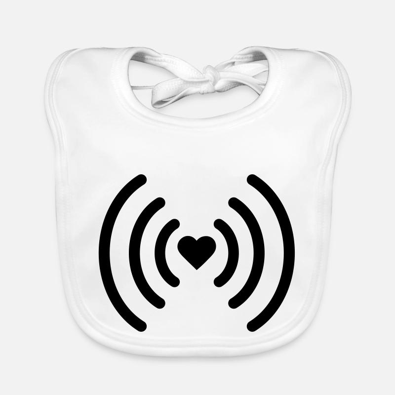 coeur Bavoir bio Bébé