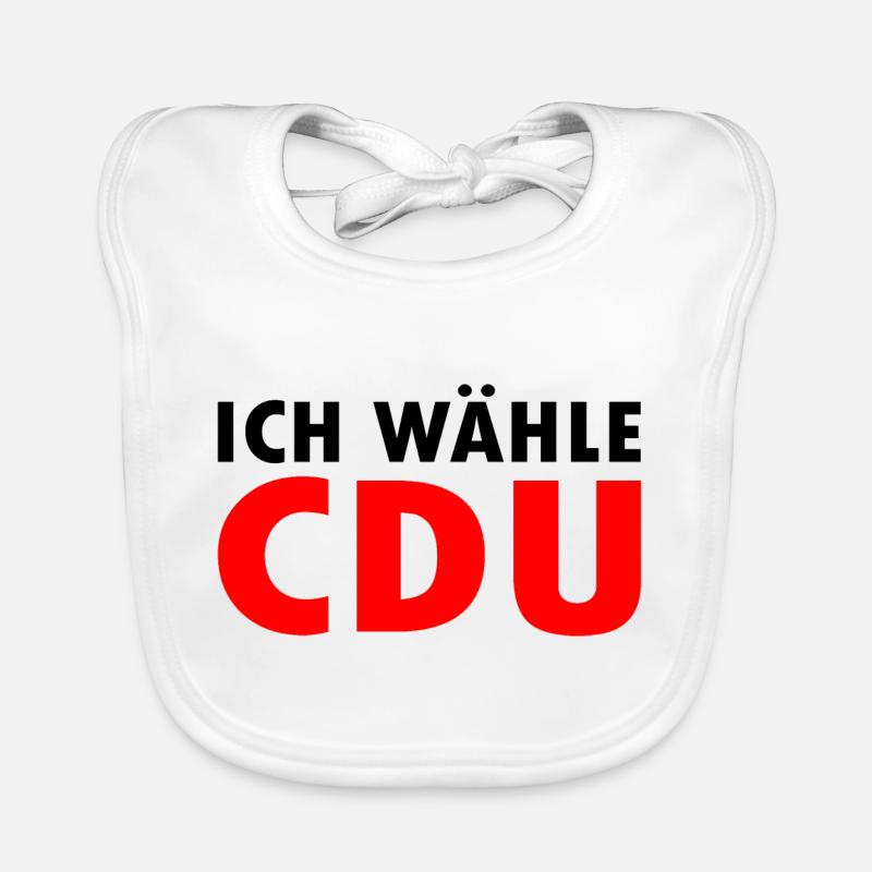 Ich wähle cdu Baby Bio-Lätzchen