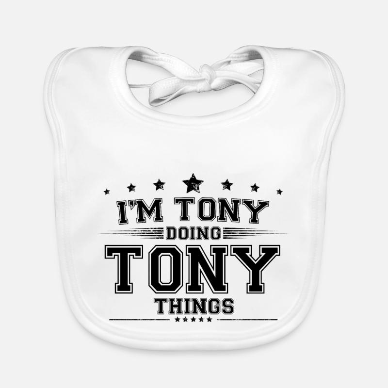 Ich bin Tony, der Tony-Dinge macht Baby Bio-Lätzchen