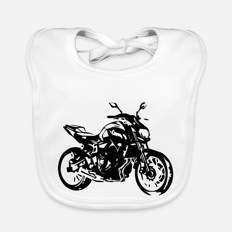 moto roadster Bavoir bio Bébé