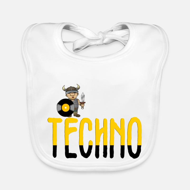 Techno-Wikinger Baby Bio-Lätzchen