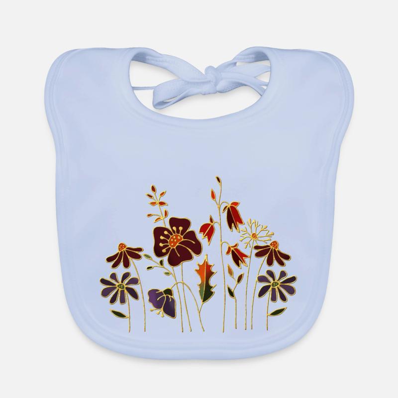 Blumen Baby Bio-Lätzchen