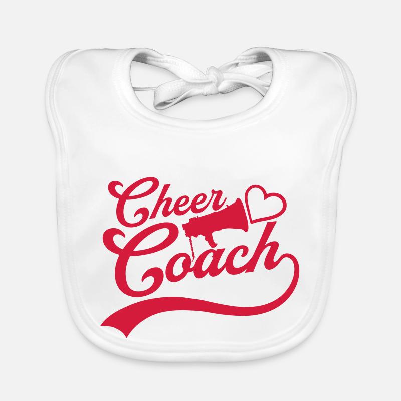 Dear Cheer Coach Megaphone Organic Baby Bibs
