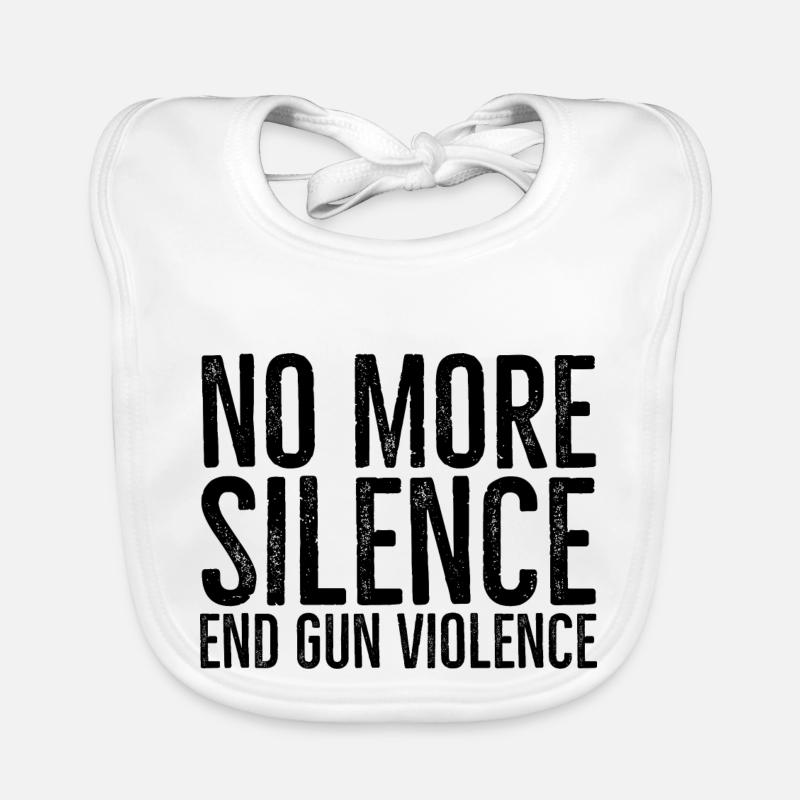 Plus de silence pour mettre fin à la violence armée Bavoir bio Bébé