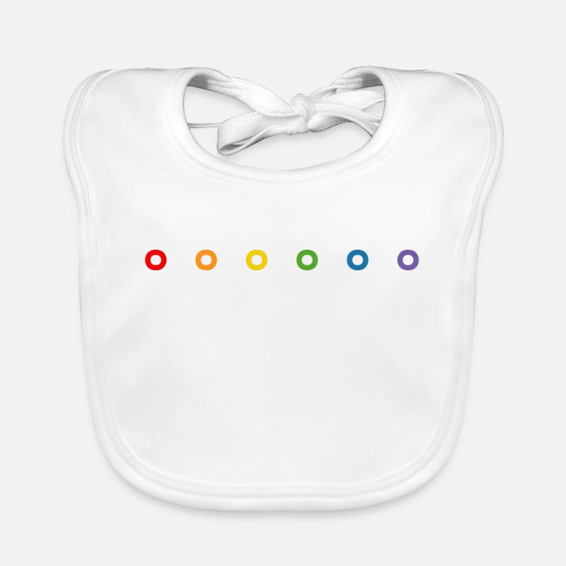 LGBT Regenbogen donuts LGBT lgbtqi queer Baby Bio-Lätzchen