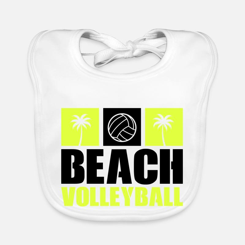 Beach volleyball Organic Baby Bibs