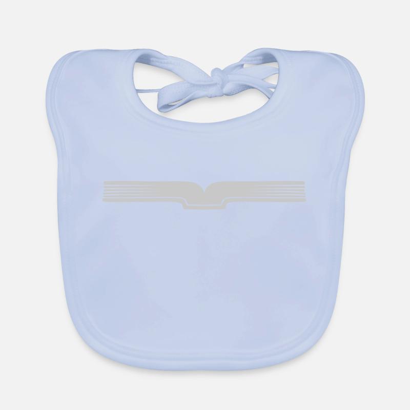 Open pages open book Organic Baby Bibs