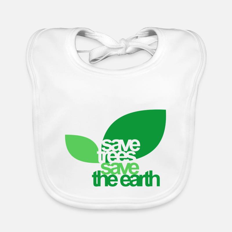 SAVE TREES Organic Baby Bibs