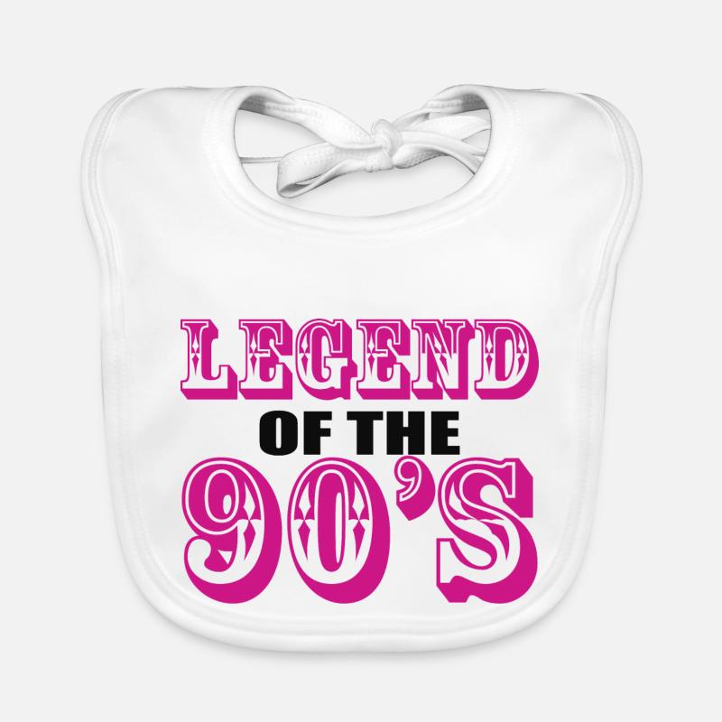 1990iger Sprüche 90s Geschenksidee Baby Bio-Lätzchen