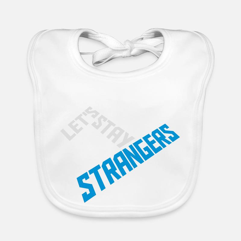 Citation Restons Strangers Bavoir bio Bébé