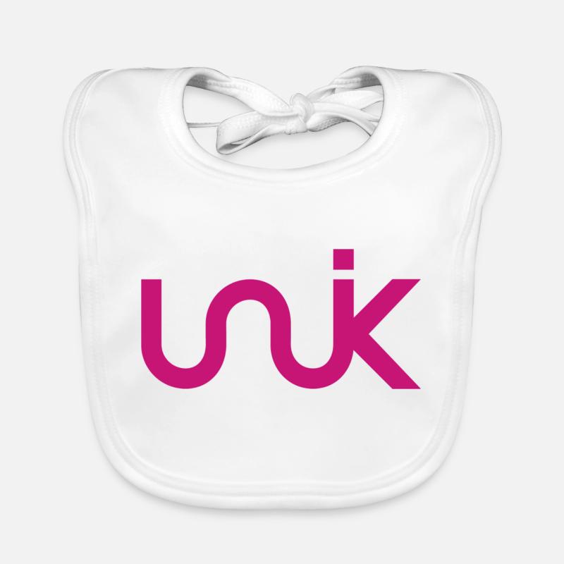 UNIK original pink - Bavoir bio Bébé - blanc