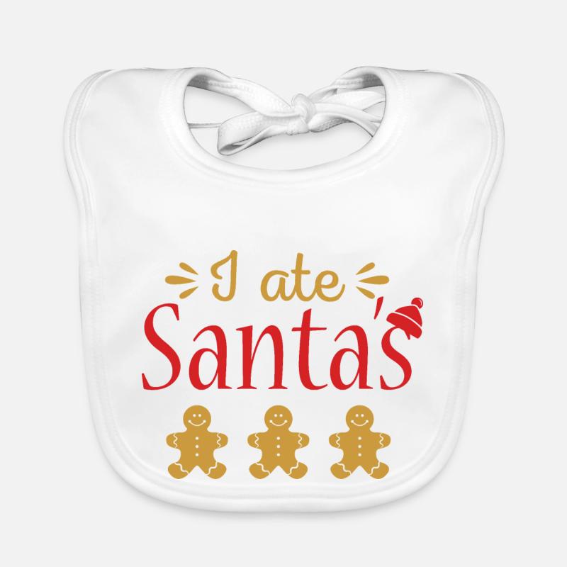 I ate Santa´s gingerbread Baby Bio-Lätzchen