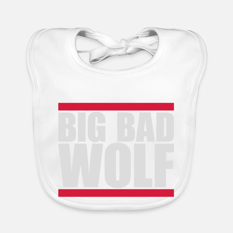big bad wolf quote Organic Baby Bibs