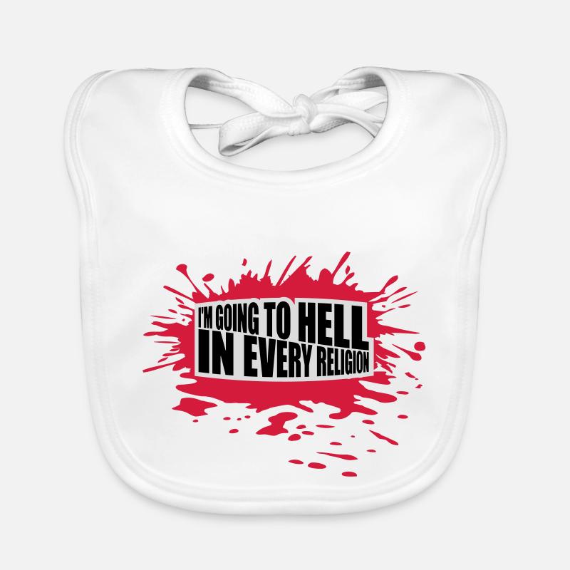 in going to hell Organic Baby Bibs