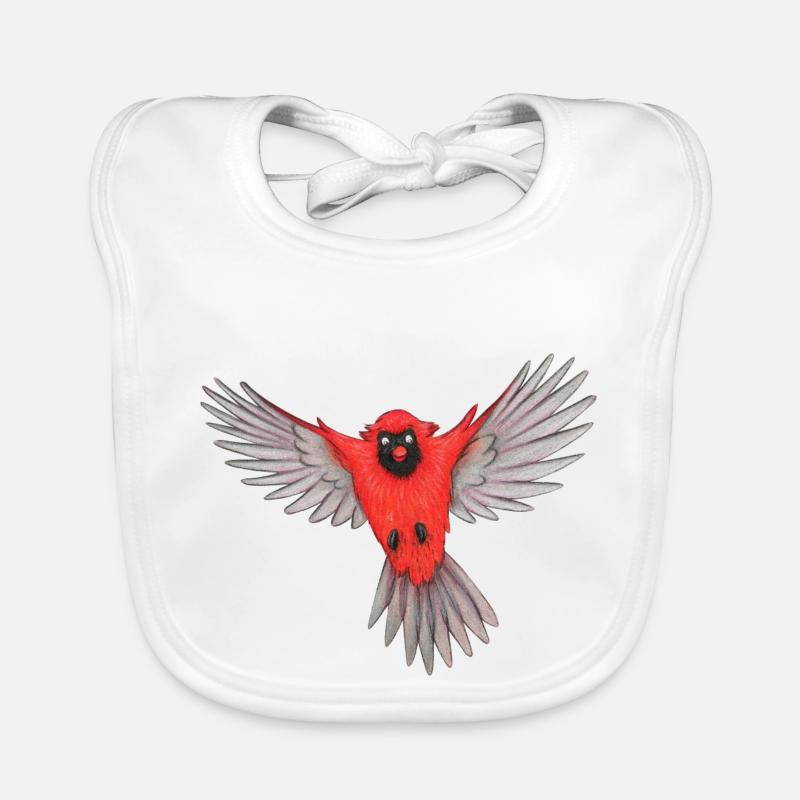 Cardinal Organic Baby Bibs