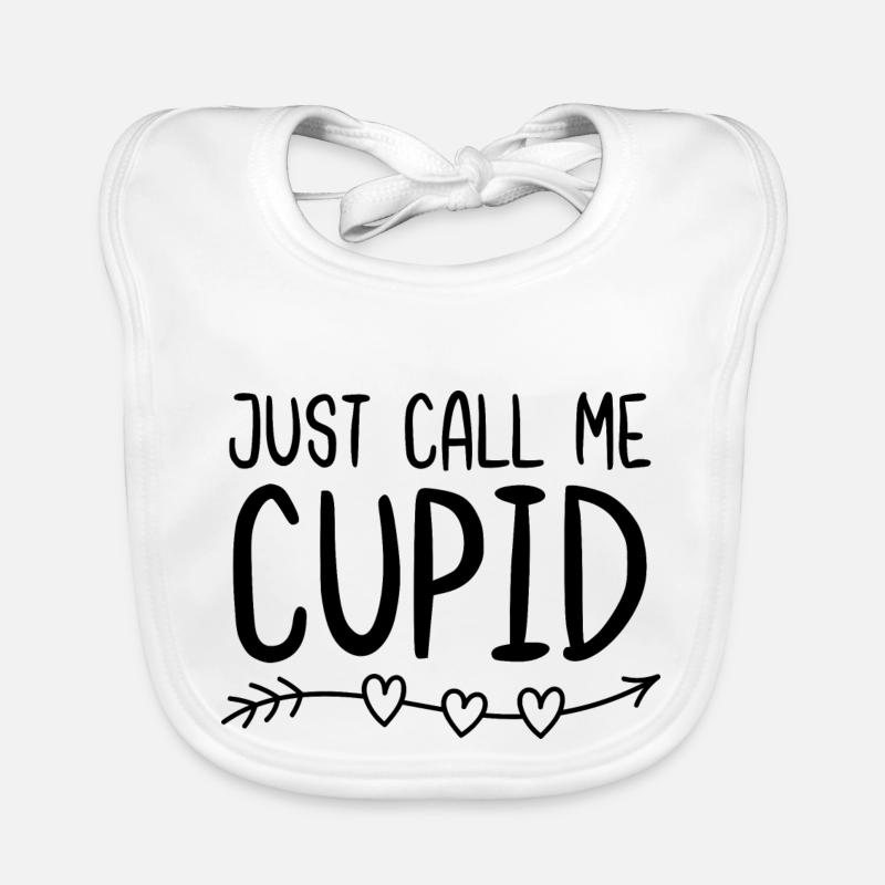 Appelez-moi simplement Cupidon Bavoir bio Bébé
