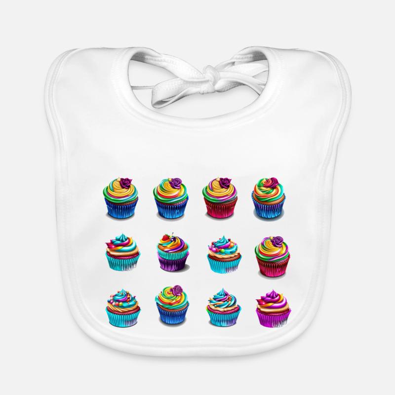 Bunte Muffins einfach lecker Baby Bio-Lätzchen