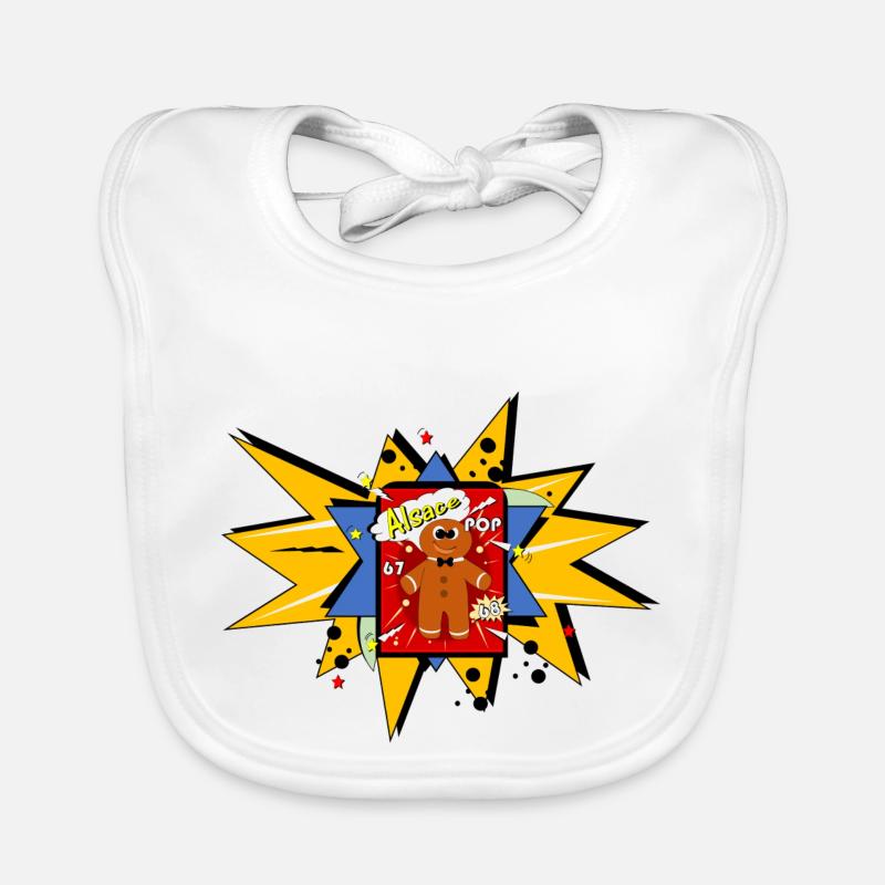 Alsace Pop ART Bavoir bio Bébé