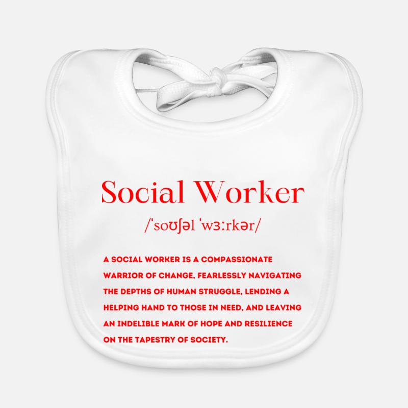Social Worker Definition Organic Baby Bibs