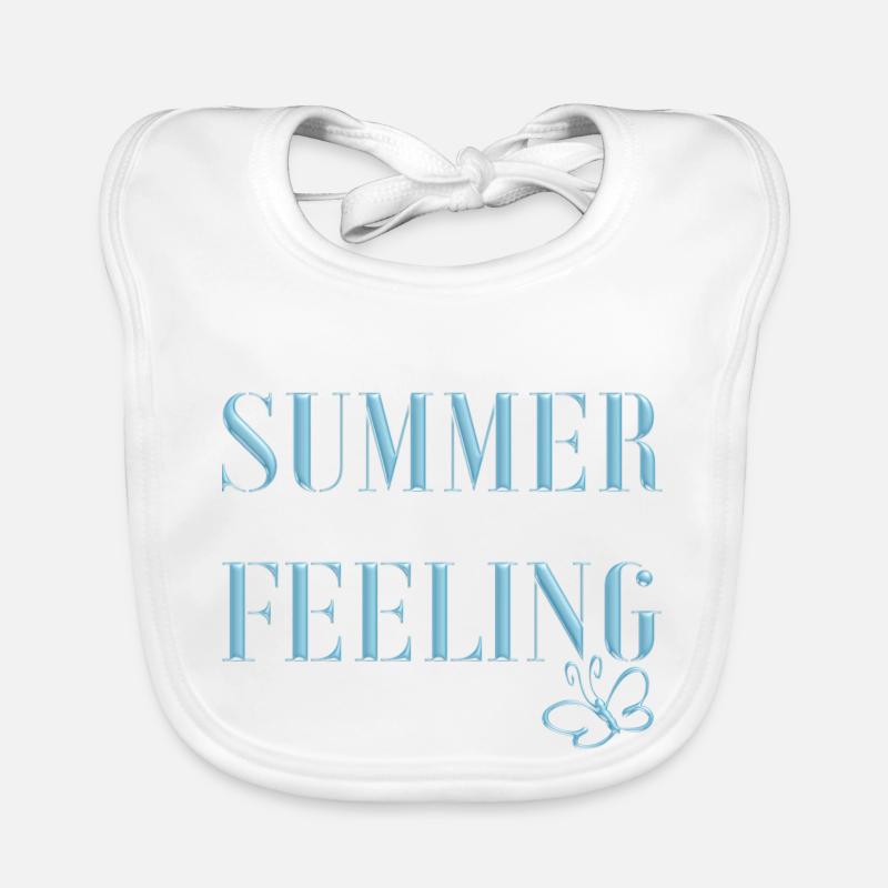SUMMER FEELING mit Schmetterling Baby Bio-Lätzchen